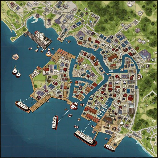 COASTAL PORT - Battle Grid