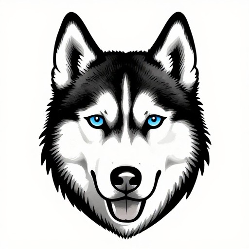 HUSKY EYES - Traditional