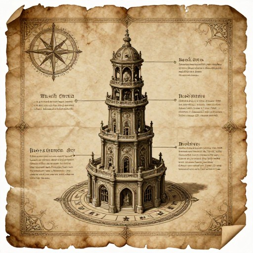 WIZARD TOWER - Vintage Parchment