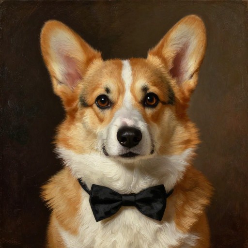 CORGI PORTRAIT - Oil Painting