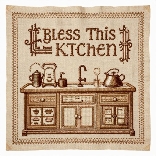 KITCHEN SIGN - Vintage Sampler