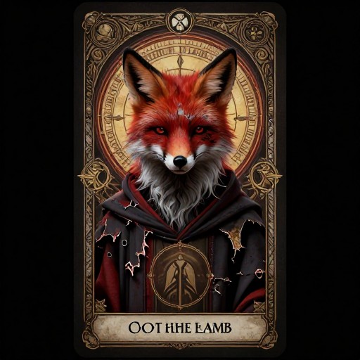 CURSED FOX - Tarot Card