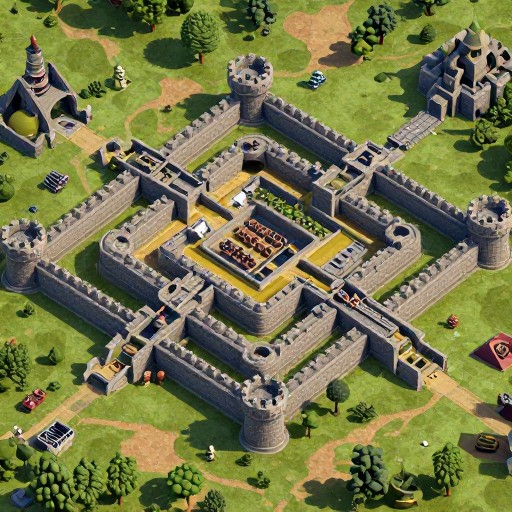 CASTLE SIEGE - Isometric 3D
