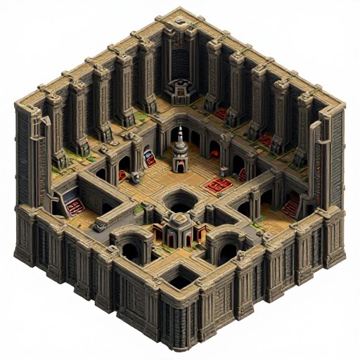 UNDERGROUND CITY - Isometric 3D