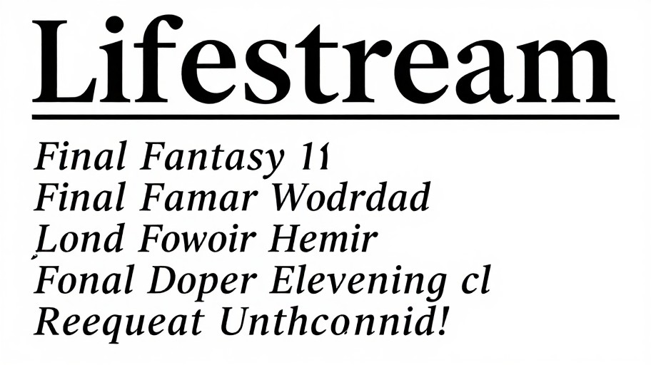 LIFESTREAM - Classic FF