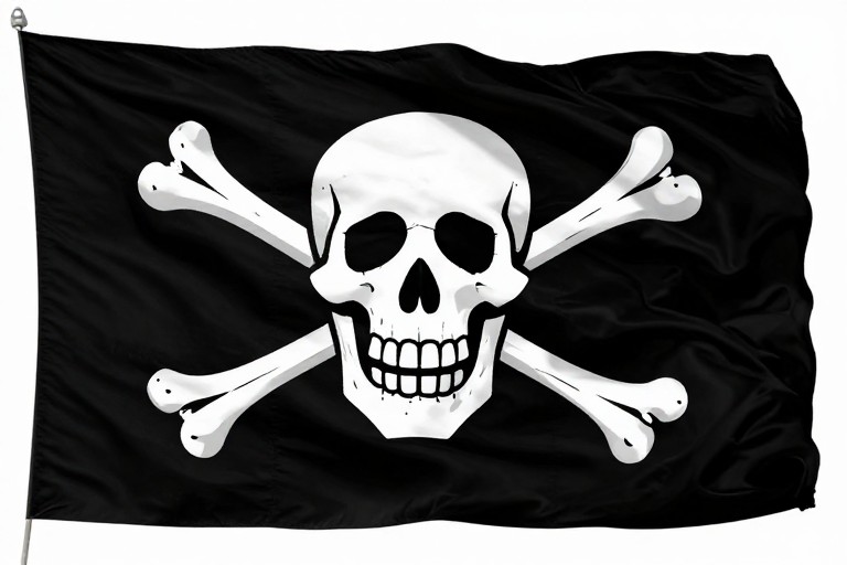 PIRATE FLAG - Heraldic