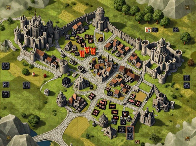 MEDIEVAL REALM - Battle Grid