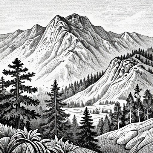 DETAILED LANDSCAPE - Stippled Dot