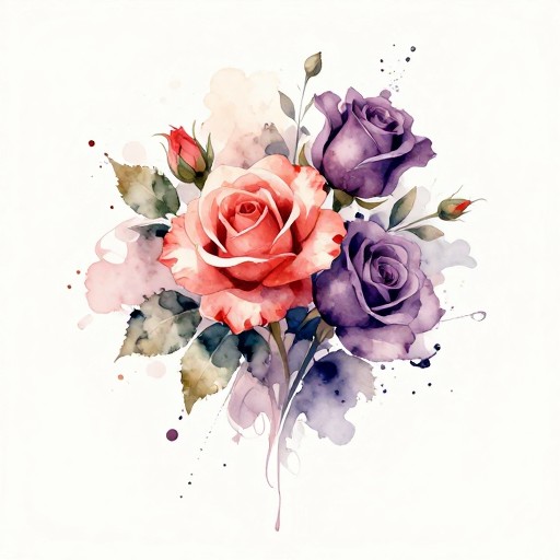 WATERCOLOR BOUQUET - Watercolor