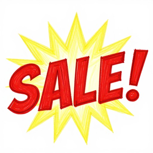 SALE FLASH - Hand-Drawn