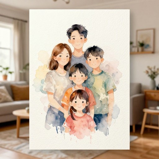 FAMILY WARMTH - Watercolor Dream