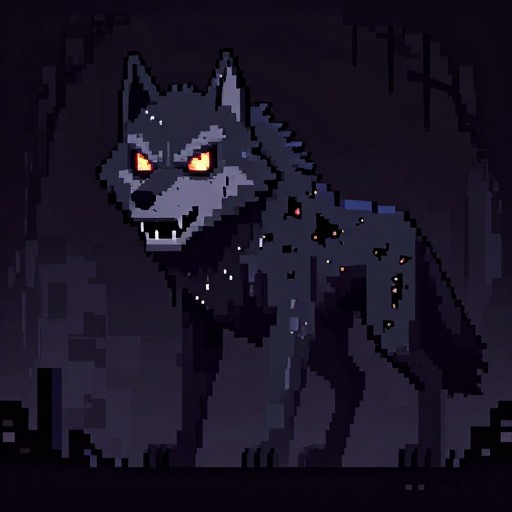 HORROR WOLF - Retro 8-Bit