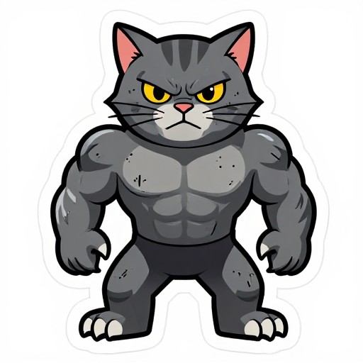 FIERCE WARRIOR - Sticker Art