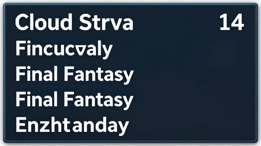 CLOUD STRIFE - FFXIV HUD