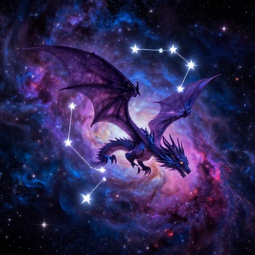 DRAGON MONARCH - Cosmic Artwork