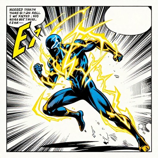 LIGHTNING SPEEDSTER - Comic Panel