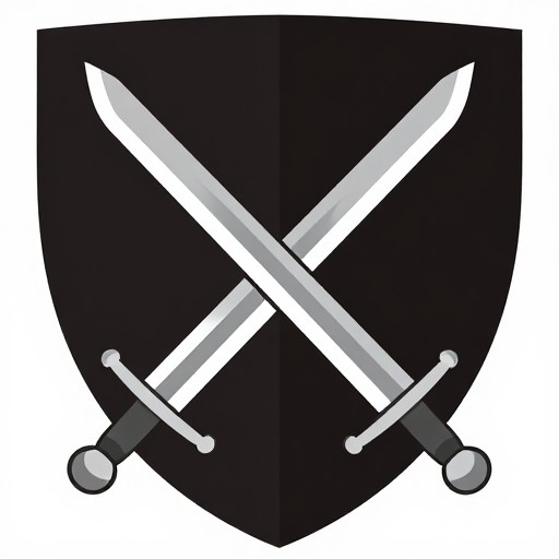 CROSSED SWORDS - Medieval Heraldic