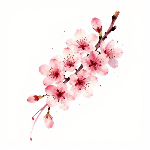 CHERRY BLOSSOM - Watercolor