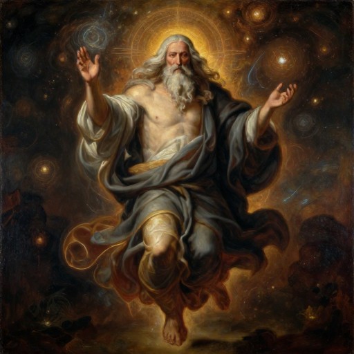 MYSTICAL SAGE - Oil Painting