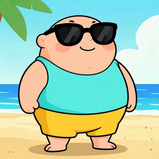 SUMMER BEACH - Cartoon