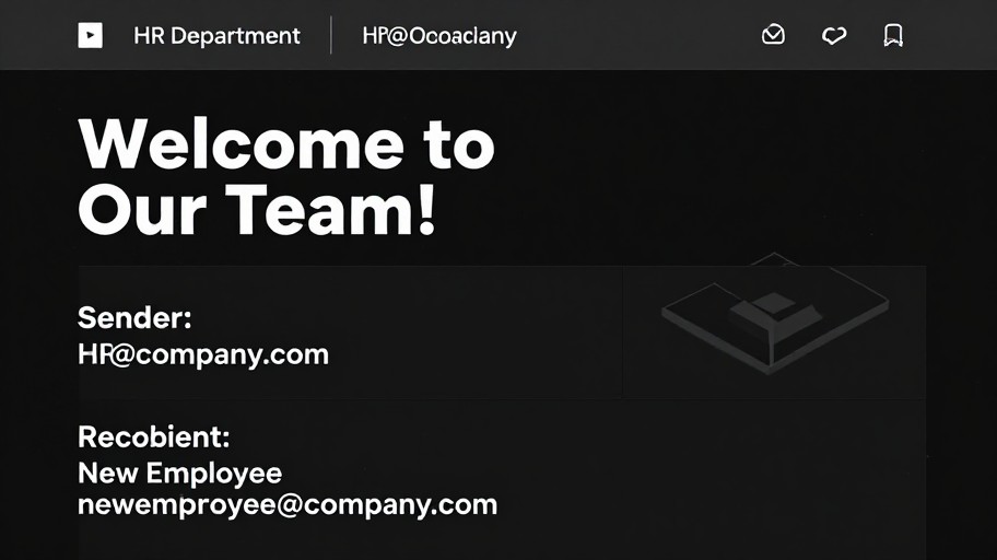 WELCOME EMAIL - Dark Mode