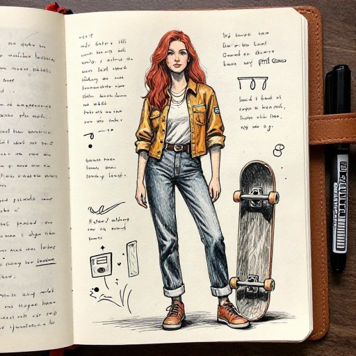 WENDY COOL - Journal Sketch