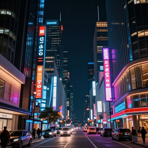 NEON CITYSCAPE - Photorealistic