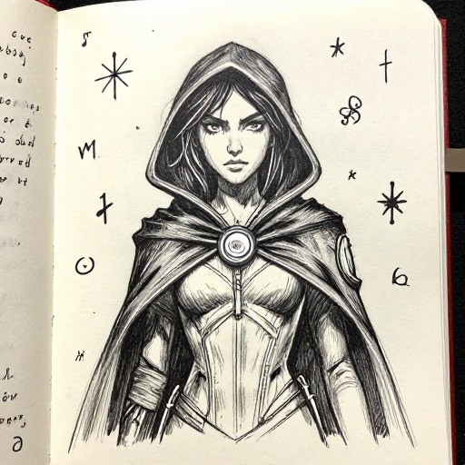 MYSTERY HUNTER - Journal Sketch