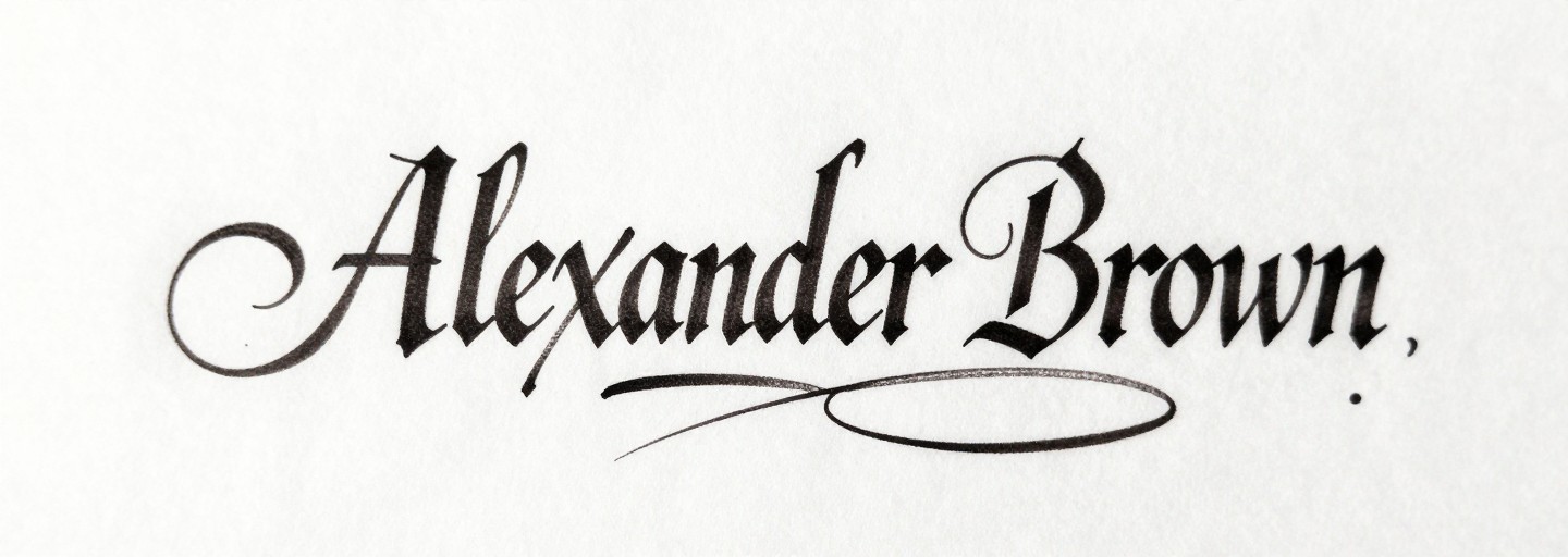 ELEGANT ALEXANDER - Calligraphy