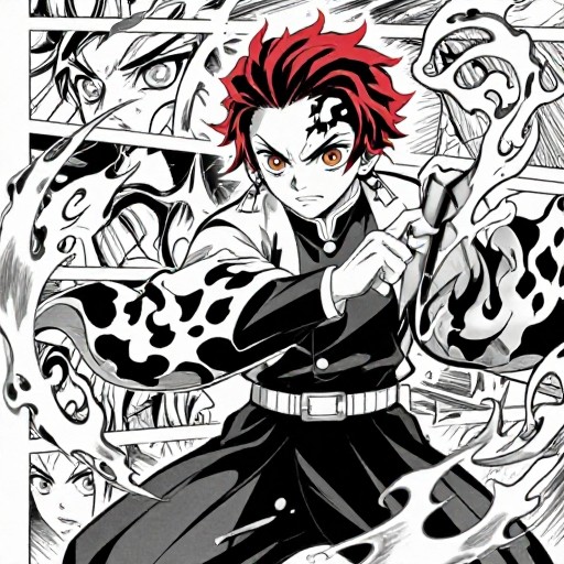 FLAME HASHIRA - Manga Panel