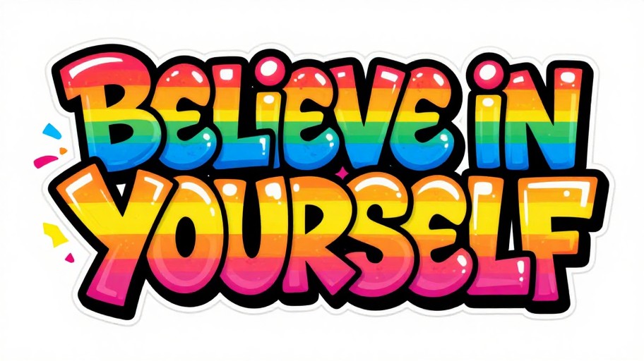 INSPIRATIONAL QUOTE - Bubble Letters