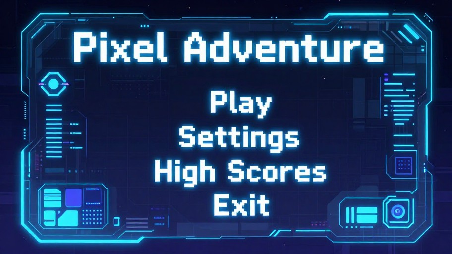 PIXEL ADVENTURE - Sci-Fi HUD