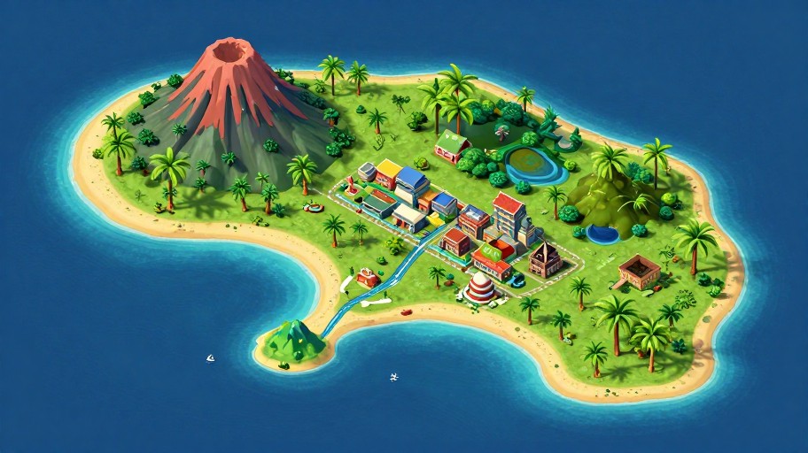 TROPICAL ISLAND - Isometric