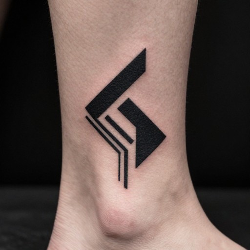 MINIMALIST ANKLE - Blackwork