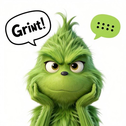 TEXT MESSAGE - Cute Grinch