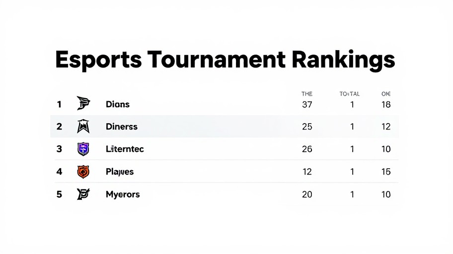 TOURNAMENT RANKS - Clean Modern