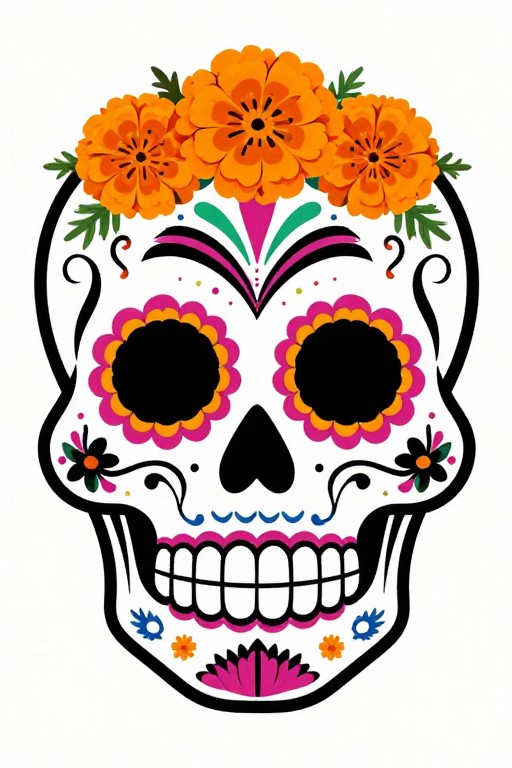 SUGAR SKULL - Tribal