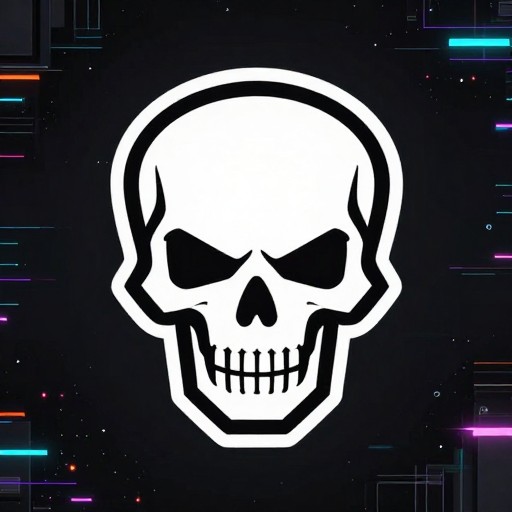 SKULL BADGE - Cyberpunk