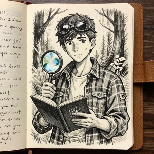 TEENAGE SLEUTH - Journal Sketch