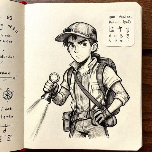 FEARLESS EXPLORER - Journal Sketch