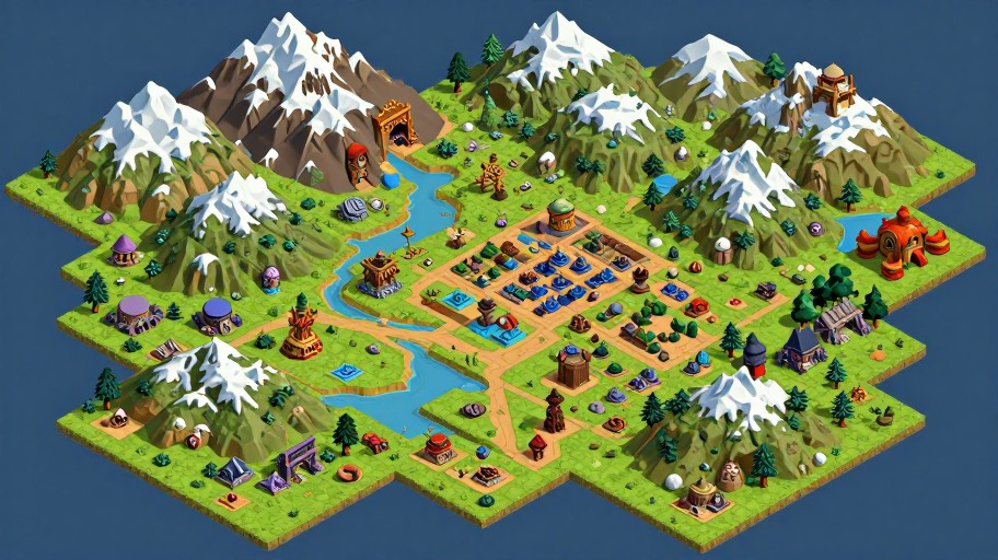 MOUNTAIN KINGDOM - Isometric