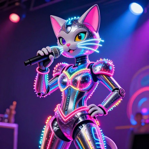 CAT VOCALIST - Neon Stage