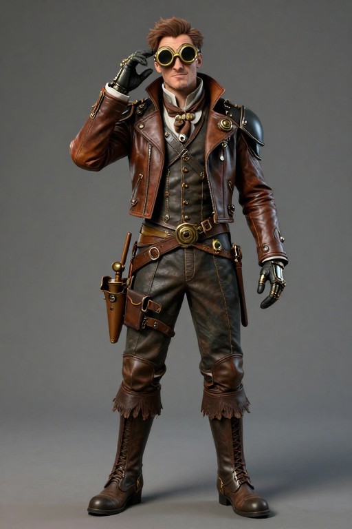 STEAMPUNK INVENTOR - Photorealistic