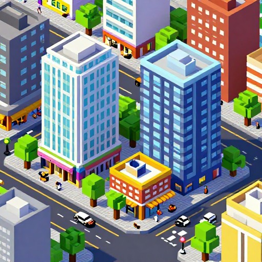 CITY BLOCK - Voxel Art