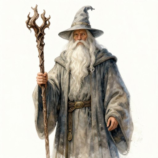 HUMAN WIZARD - Book Illustration