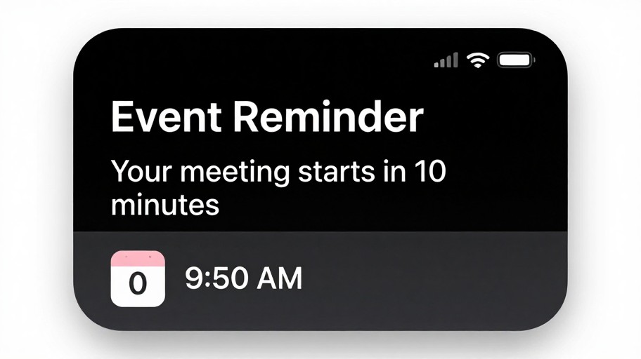 EVENT REMINDER - Dark Mode