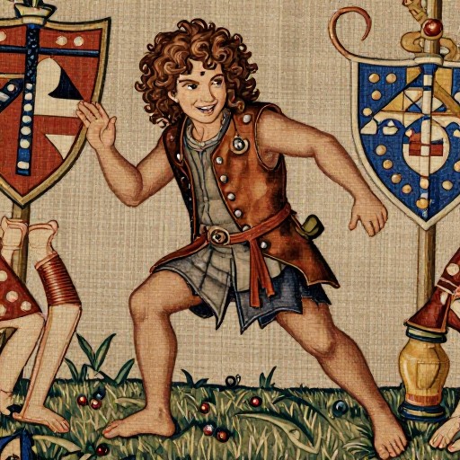 HOBBIT ROGUE - Medieval Tapestry