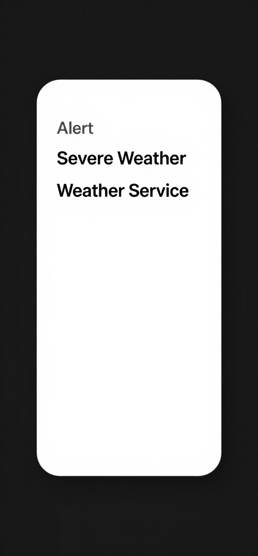 WEATHER ALERT - Minimalist