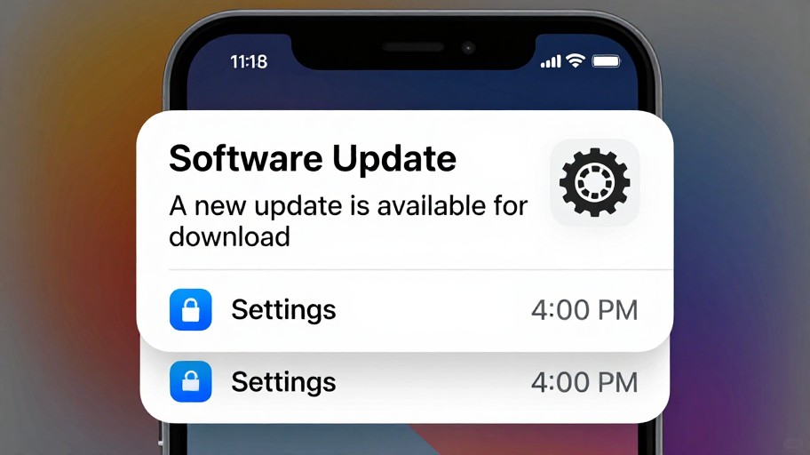 SOFTWARE UPDATE - Lock Screen