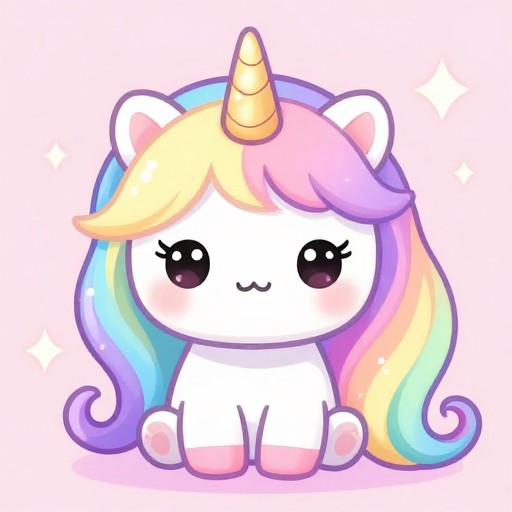 RAINBOW UNICORN - Kawaii Style
